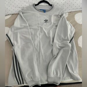 Originals Pinstripe Crewneck Sweatshirt White/Black Men’s XL